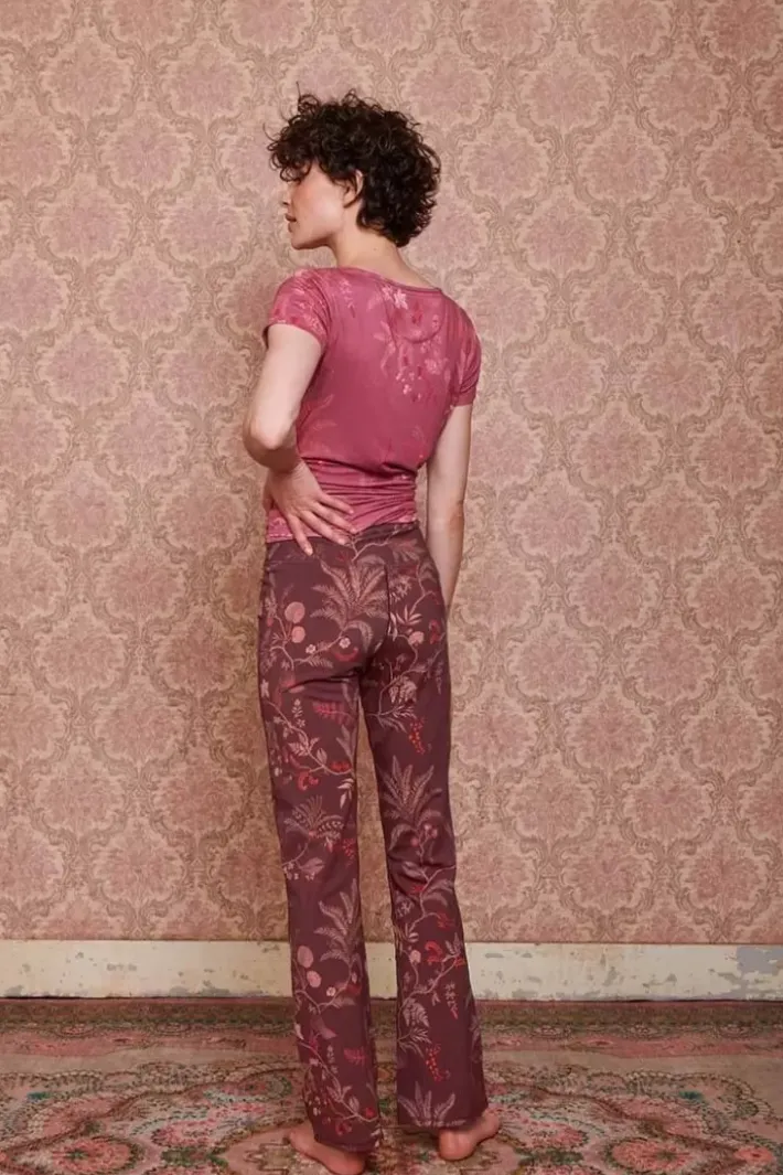 Discount Pip Studio Lange Sport Schlaghose Isola Dunkel Rot