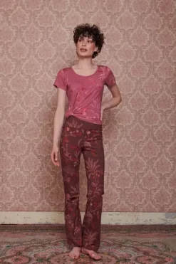 Discount Pip Studio Lange Sport Schlaghose Isola Dunkel Rot