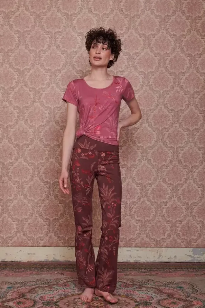 Discount Pip Studio Lange Sport Schlaghose Isola Dunkel Rot