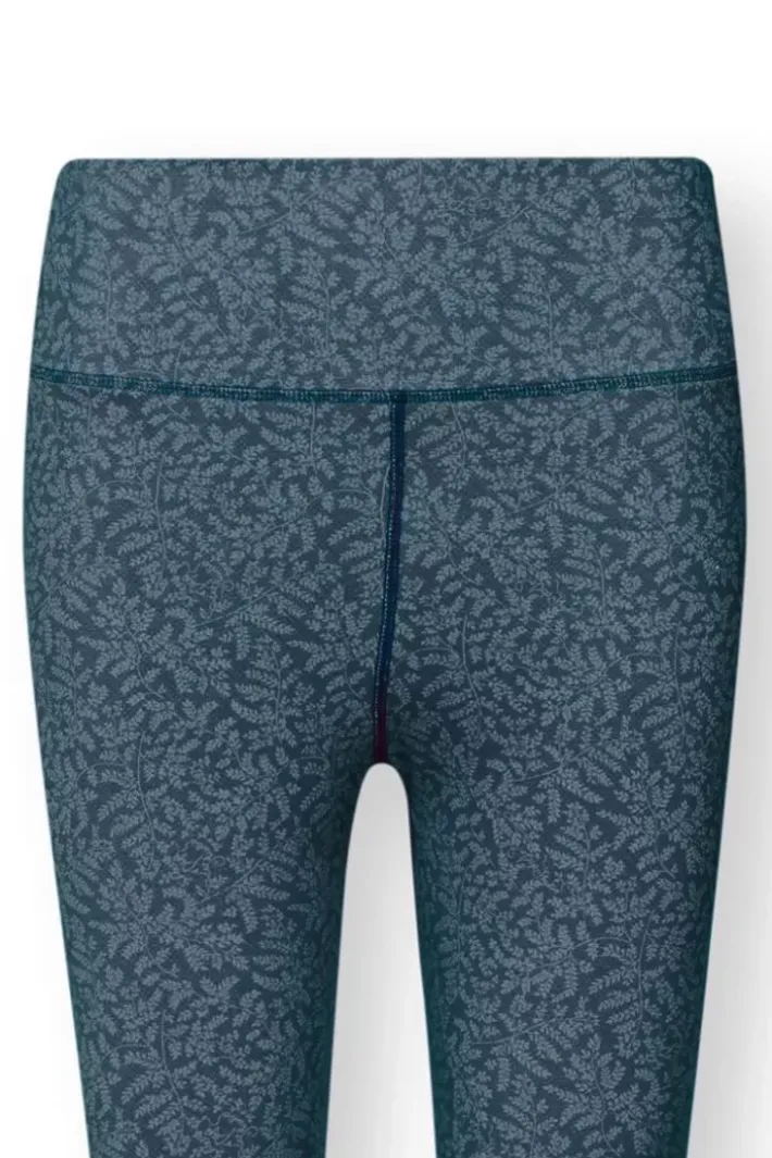 Clearance Pip Studio Lange Sporthose Leafy Dots Blau