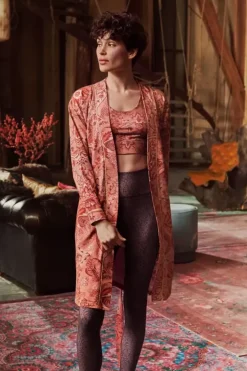 Sale Pip Studio Lange Sporthose Leafy Dots Terra Rot