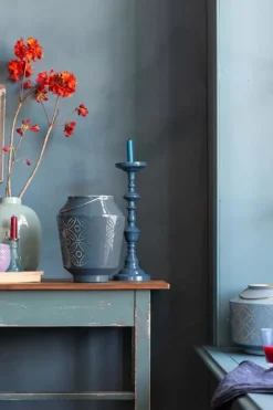 New Pip Studio Laterne Emailliert 29 Cm Blau