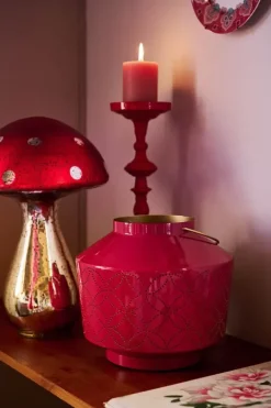 New Pip Studio Laterne Emailliert 22 Cm Rosa