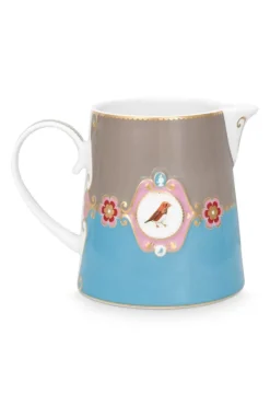 New Pip Studio Love Birds Kanne Gross Blau/Khaki