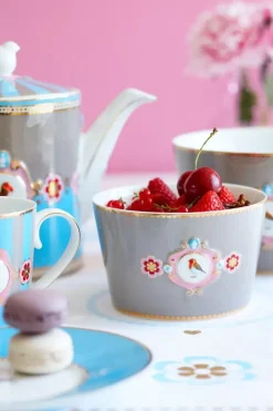 Outlet Pip Studio Love Birds Teekanne Medium Blau/Khaki Mehrfarbig