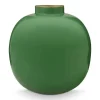 New Pip Studio Metall Vase 23 Cm Grun