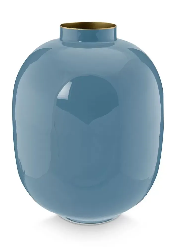 Discount Pip Studio Metall Vase 32 Cm Blau