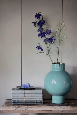 New Pip Studio Metall Vase 24Cm Grun