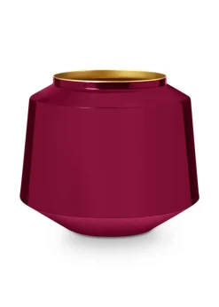 Sale Pip Studio Metall Vase Dunkel 22 Cm Rosa
