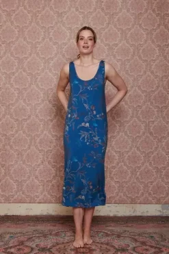 Outlet Pip Studio Nachthemd Armellos Isola Blau