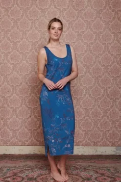 Outlet Pip Studio Nachthemd Armellos Isola Blau