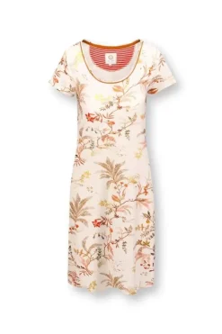 Outlet Pip Studio Nachthemd Kurze Armeln Isola Weis