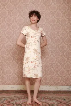 Outlet Pip Studio Nachthemd Kurze Armeln Isola Weis