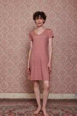 New Pip Studio Nachthemd Kurze Armeln Tegola Rosa