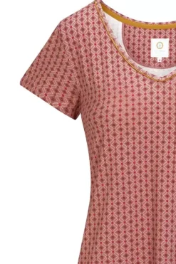 New Pip Studio Nachthemd Kurze Armeln Tegola Rosa
