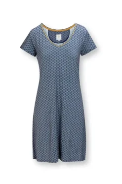 Discount Pip Studio Nachthemd Kurze Armeln Tegola Blau