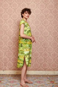 Hot Pip Studio Nachthemd Kurze Armeln Toscana Grun