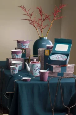 Outlet Pip Studio Oriental Flower Festival Set/4 Tassen Blau