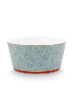 Hot Pip Studio Oriental Flower Festival Set/4 Schalen 12Cm Blau