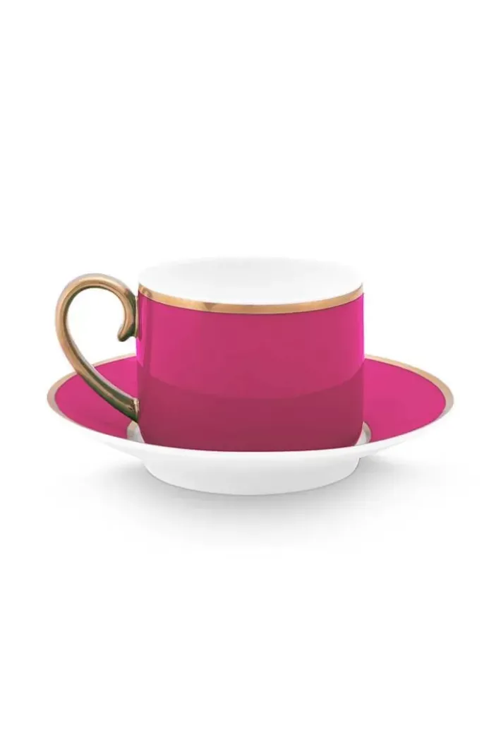 Hot Pip Studio Pip Chique Espresso Tasse & Untertasse Rosa