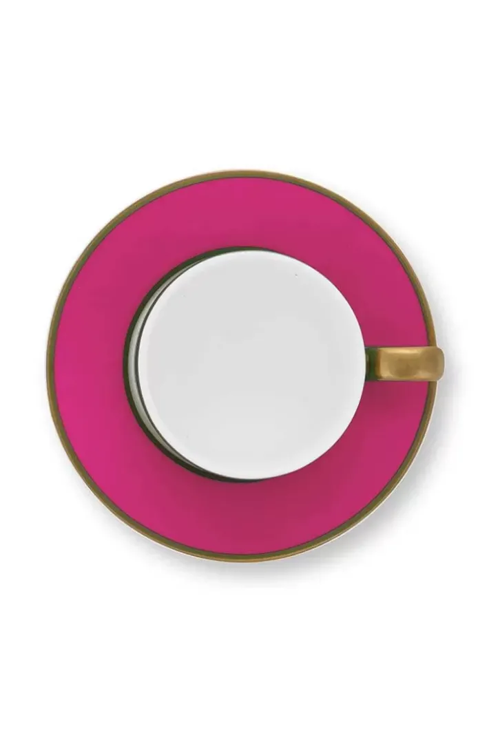 Hot Pip Studio Pip Chique Espresso Tasse & Untertasse Rosa