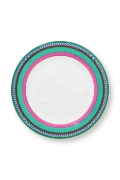 Best Pip Studio Pip Chique Stripes Frühstücksteller Rosa/Grun 23Cm