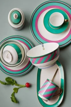 Online Pip Studio Pip Chique Stripes Tasse Gross Rosa/Grun 350Ml