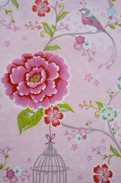 Clearance Pip Studio Birds In Paradise Vliestapete Rosa