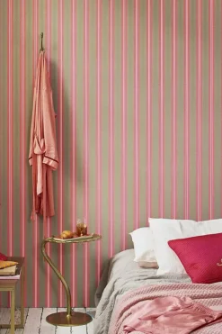 Hot Pip Studio Blurred Lines Vliestapete /Rosa Khaki