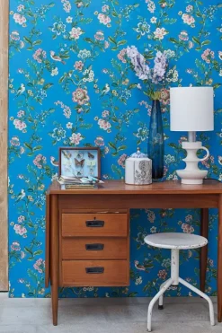 Hot Pip Studio Botanical Print Vliestapete Hell Blau