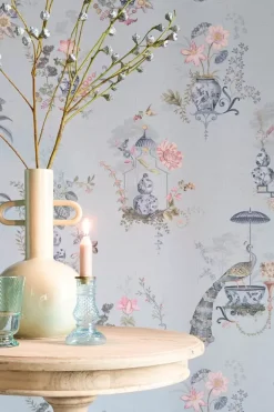 Clearance Pip Studio Chinese Porcelain Vinyltapete Hell Blau