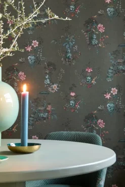 Outlet Pip Studio Chinese Porcelain Vinyltapete Dunkel Grun