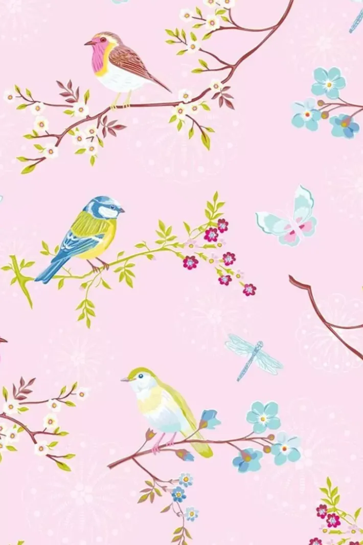 Clearance Pip Studio Early Bird Vliestapete Hell Rosa