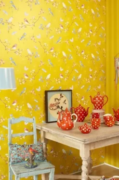 Best Pip Studio Early Bird Vliestapete Gelb