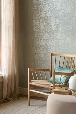 New Pip Studio Origami Tree Vliestapete Hell /Silber Grun