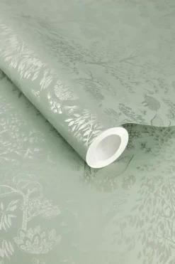 New Pip Studio Origami Tree Vliestapete Hell /Silber Grun