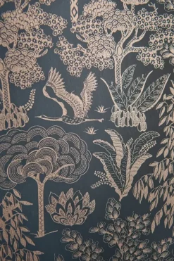 Clearance Pip Studio Origami Tree Vliestapete Dunkel /Rosegold Blau