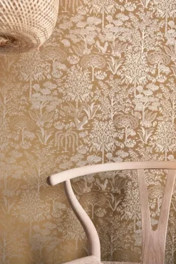 Pip Studio Origami Tree Vliestapete Ocker/Gold Gelb