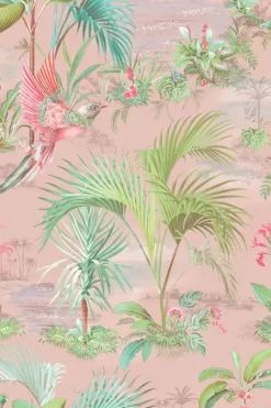 Clearance Pip Studio Palm Scene Vliestapete Rosa