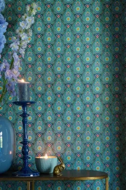 Hot Pip Studio Raindrops Vliestapete Dunkel Blau