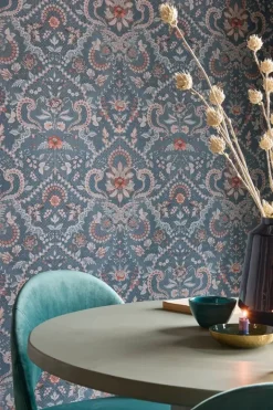 Clearance Pip Studio Saluti Vinyltapete Denim Blau