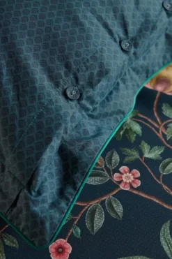 Pip Studio Quadratisches Zierkissen Il Paradiso Dunkelblau