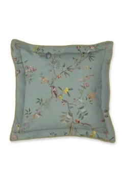 Pip Studio Quadratisches Zierkissen Autunno Hell Blau