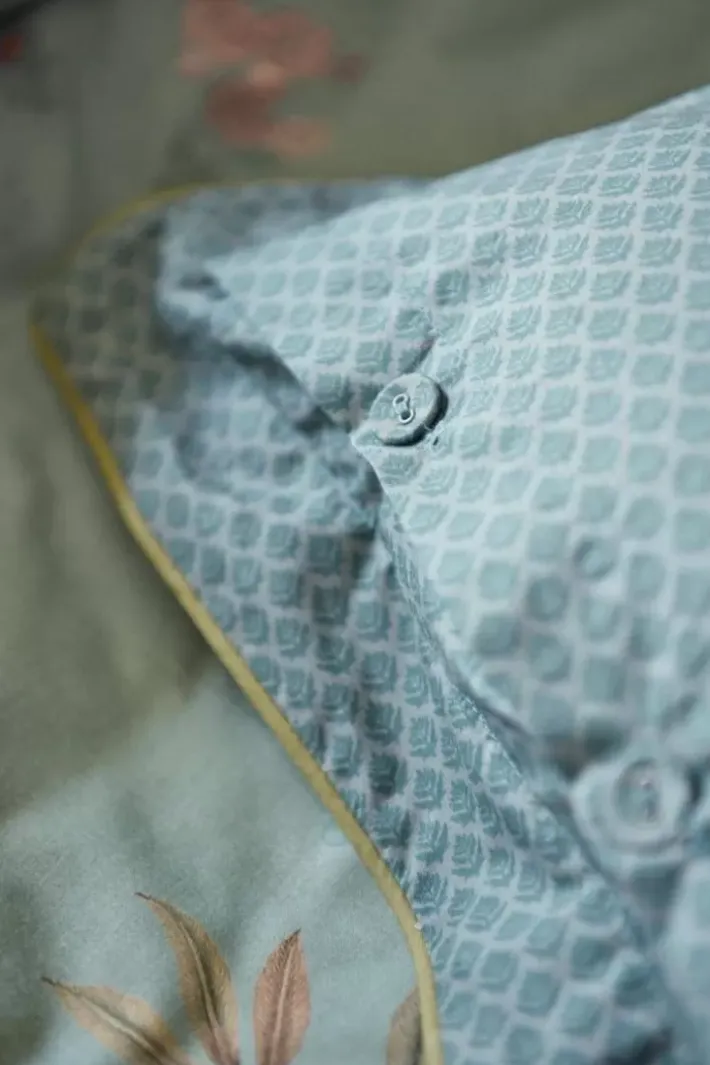 Pip Studio Quadratisches Zierkissen Autunno Hell Blau