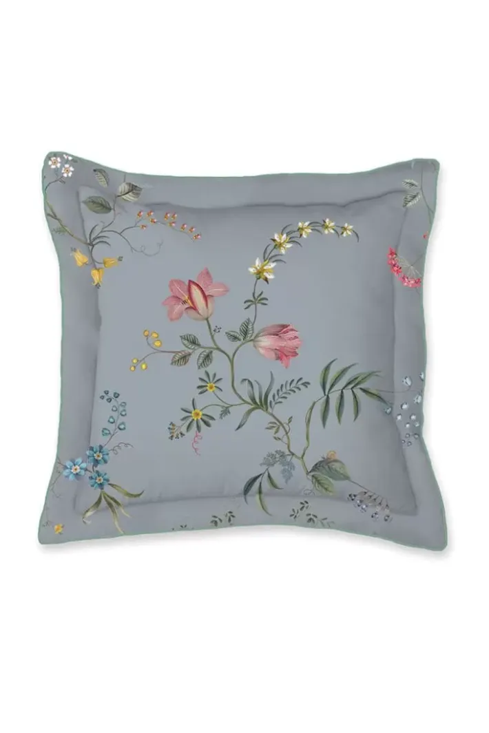 Discount Pip Studio Quadratisches Zierkissen Fleur Grandeur Blau