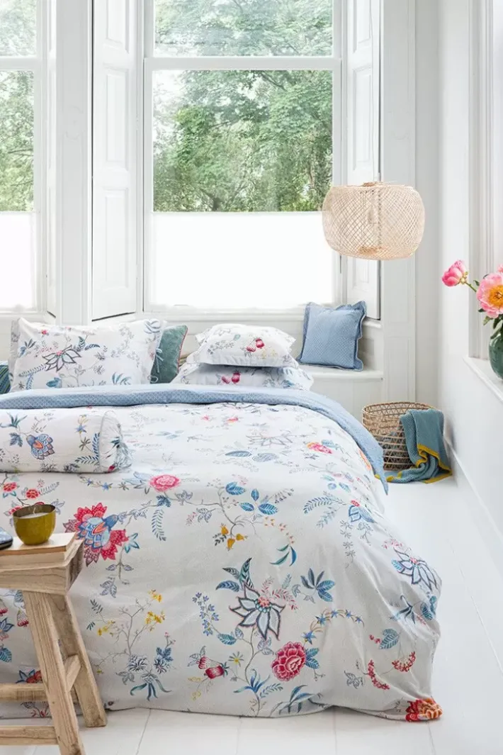 Sale Pip Studio Quadratisches Zierkissen Flower Festival Weis