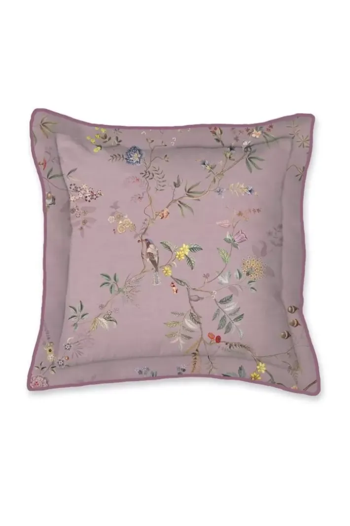 Hot Pip Studio Quadratisches Zierkissen Autunno Lila Violett