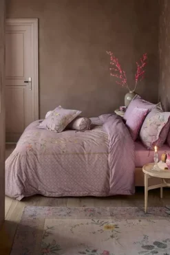 Hot Pip Studio Quadratisches Zierkissen Autunno Lila Violett