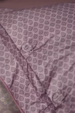 Hot Pip Studio Quadratisches Zierkissen Autunno Lila Violett