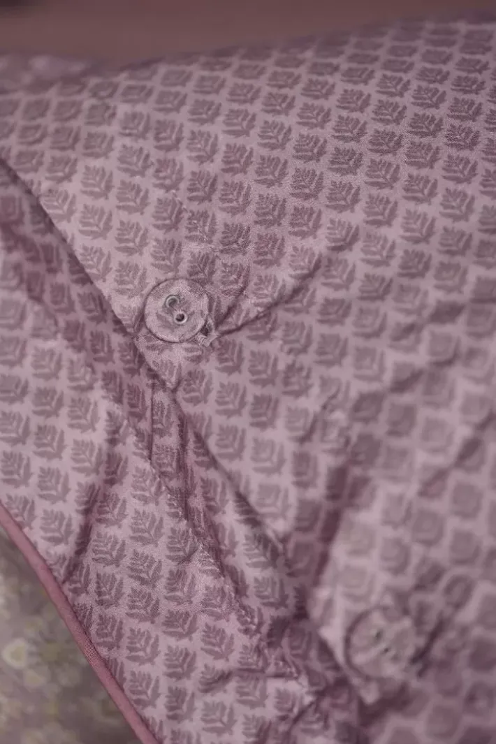 Hot Pip Studio Quadratisches Zierkissen Autunno Lila Violett